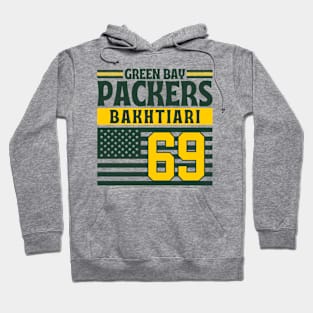 Green Bay Packers Bakhtiari 69 American Flag Football Hoodie